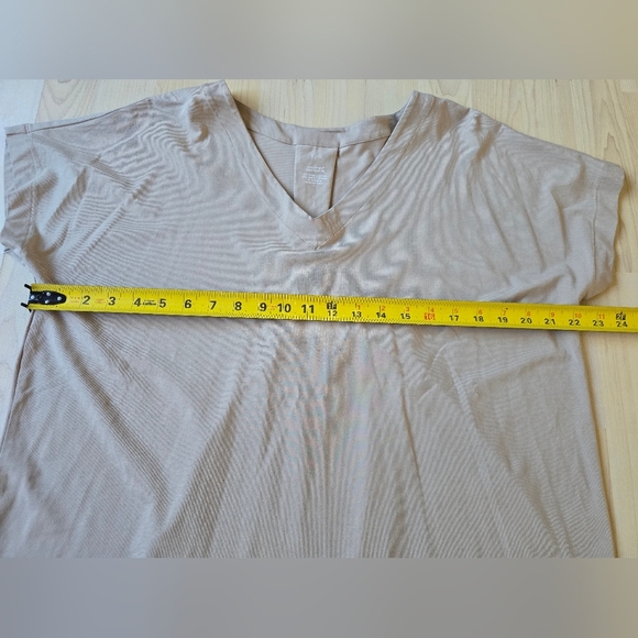 J.Jill Luxe Supima Pleat-back Tee Size Large - Picture 7 of 9